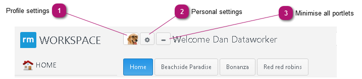 Your profile and your personal settings